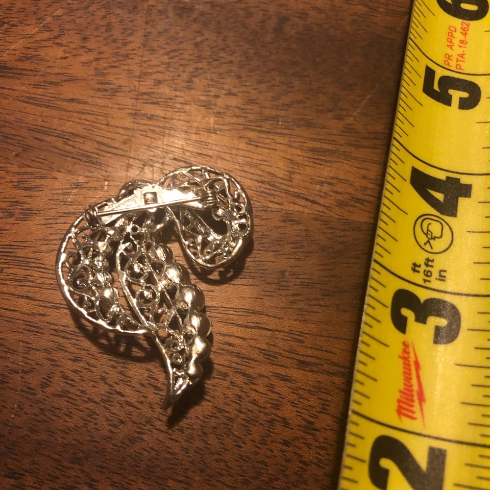Antique Brooch Rainbow Crystal - Picture 7 of 7